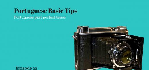 Picture showing an old camera. This podcast speaks about Portuguese past perfect tense